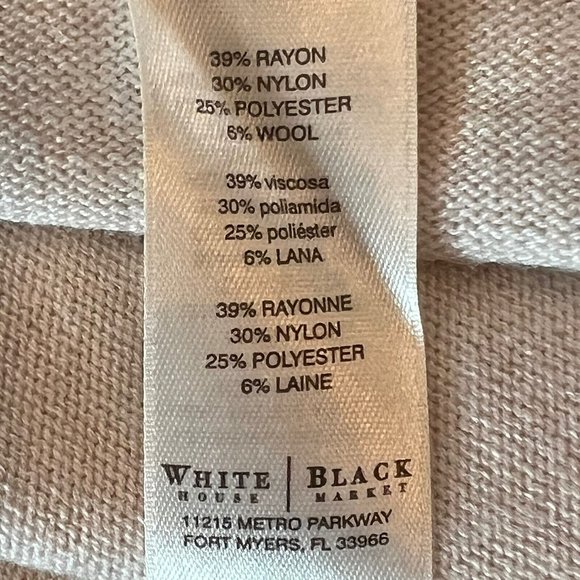 White House Black Market Sweater Women's XL X-Large Dolman Sleeves Colorblock - Picture 15 of 16